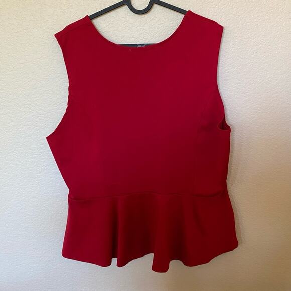 Ambiance Apparel Red Sleeveless Blouse Women's Plus Size 3X - Picture 3 of 3